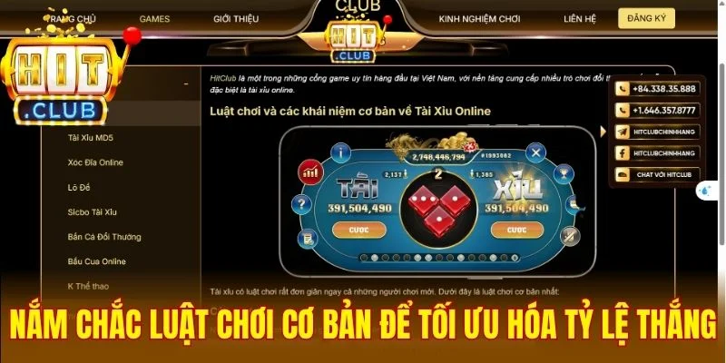 Nắm chắc luật chơi cơ bản để tối ưu hóa tỷ lệ thắng